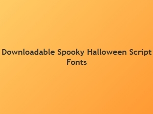 Spooky Halloween Script Fonts for Download